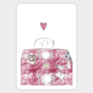 date night valentines day card Sticker